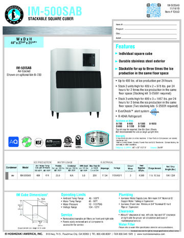 Spec Sheet