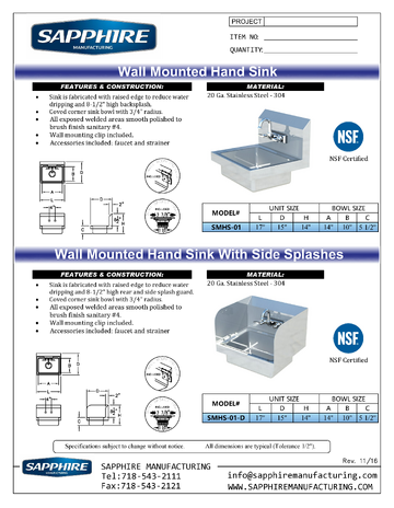 Spec Sheet