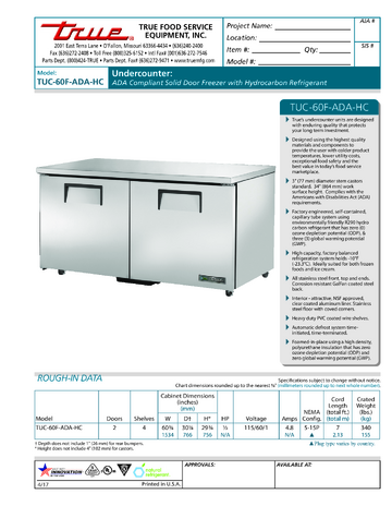 Spec Sheet