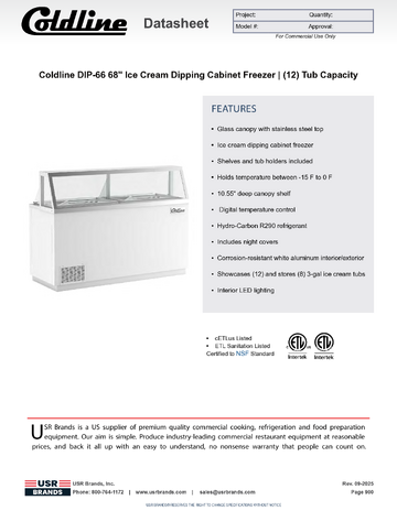 Spec Sheet