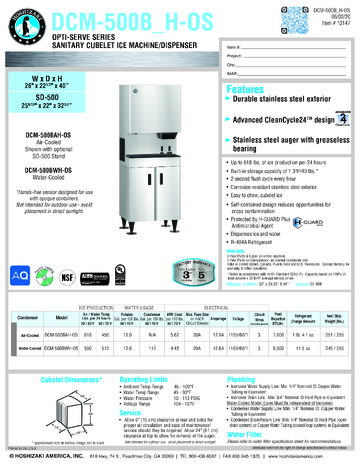 Spec Sheet