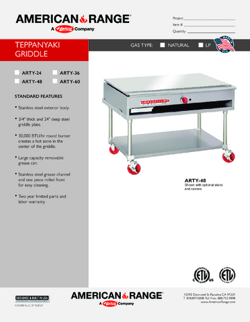 Spec Sheet
