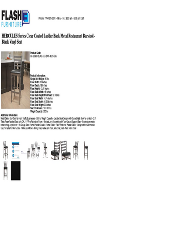 Spec Sheet