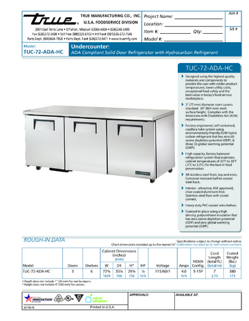 Spec Sheet
