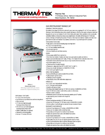 Spec Sheet