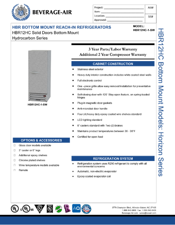 Spec Sheet