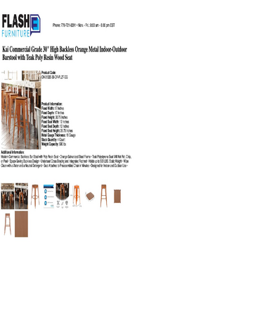 Spec Sheet