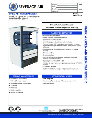 Spec Sheet