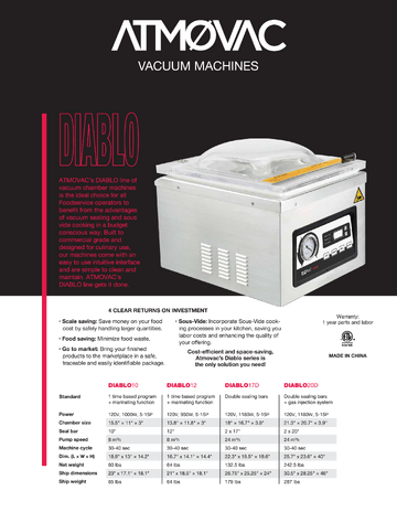 Spec Sheet
