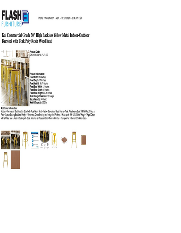 Spec Sheet