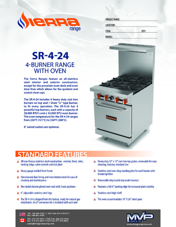 Spec Sheet