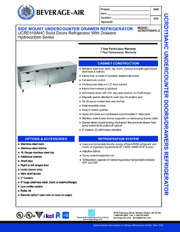 Spec Sheet