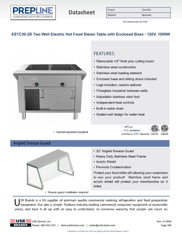 Spec Sheet