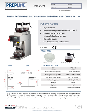 Spec Sheet
