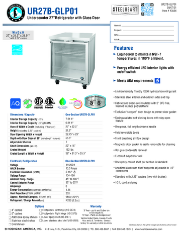 Spec Sheet