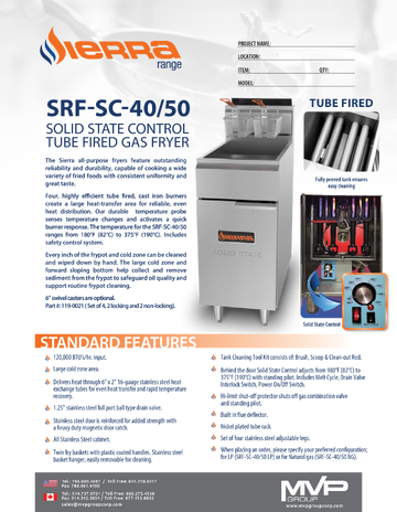 Spec Sheet