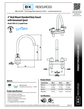 Spec Sheet