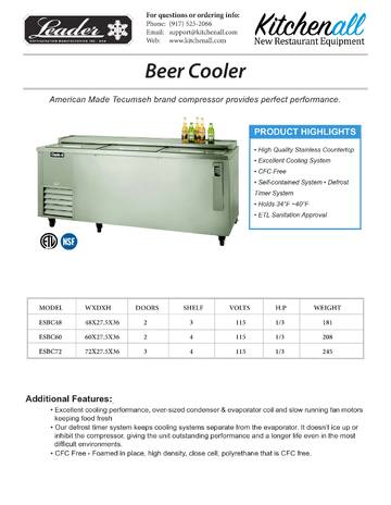 Spec Sheet
