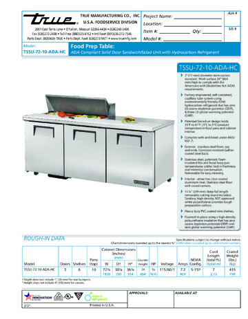 Spec Sheet