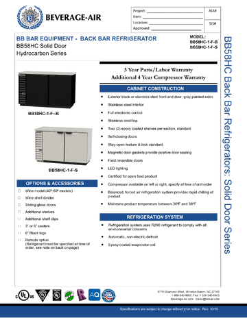 Spec Sheet