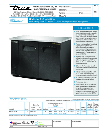 Spec Sheet