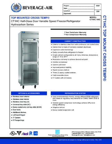 Spec Sheet