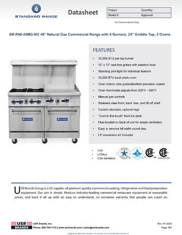 Spec Sheet