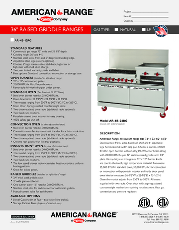 Spec Sheet