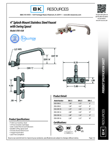 Spec Sheet