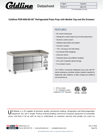 Spec Sheet