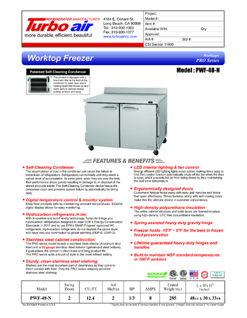 Spec Sheet
