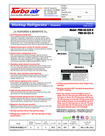Spec Sheet
