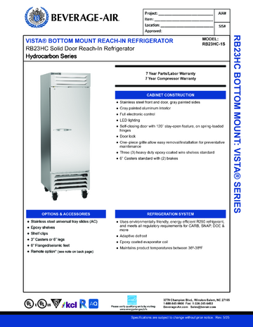 Spec Sheet