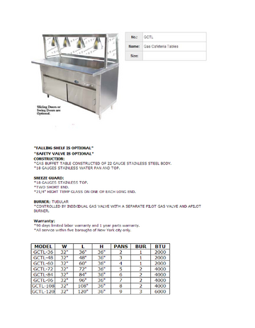 Spec Sheet