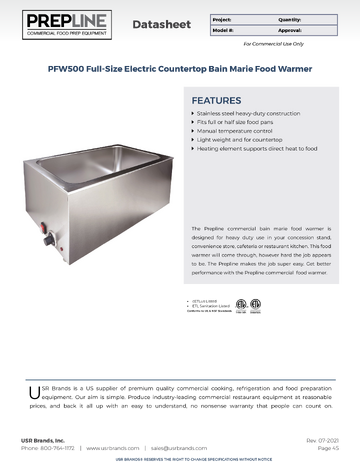 Spec Sheet