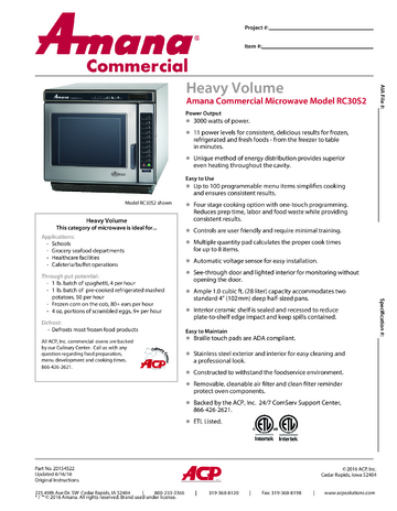 Spec Sheet