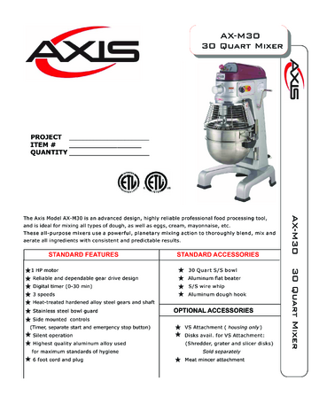 Spec Sheet
