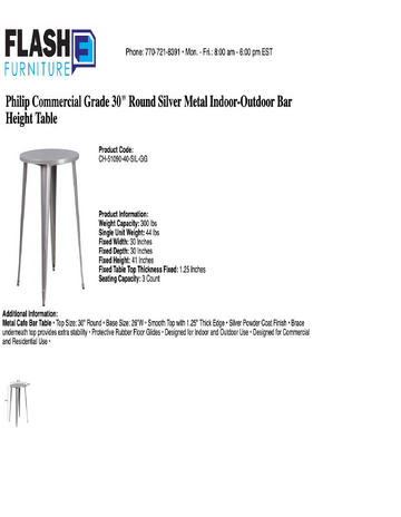 Spec Sheet