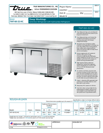 Spec Sheet