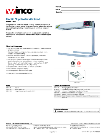 Spec Sheet