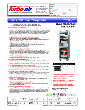 Spec Sheet