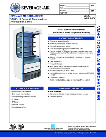 Spec Sheet
