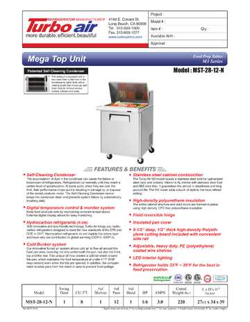 Spec Sheet
