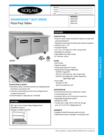 Spec Sheet