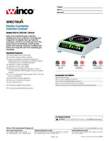 Spec Sheet