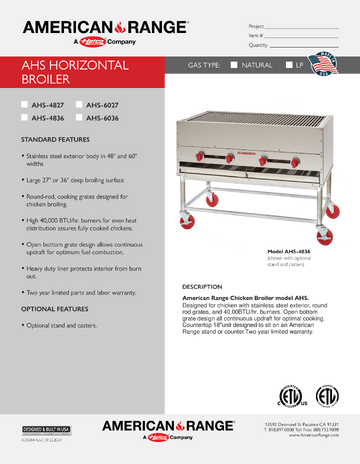 Spec Sheet