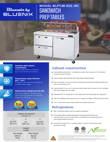 Spec Sheet
