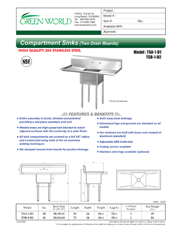 Spec Sheet