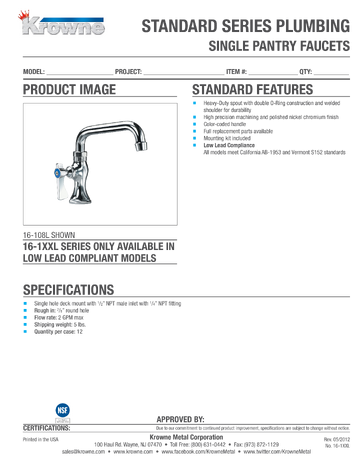 Spec Sheet