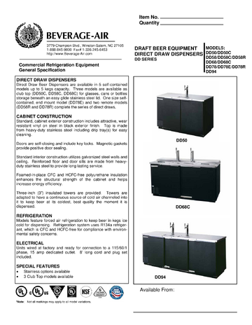 Spec Sheet